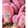 Peluche lapin Rose 35 cm - Lapin Fleurette
