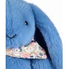 Peluche lapin Bleu 35 cm - Lapin Fleurette
