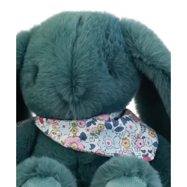 Peluche lapin Vert 35 cm - Lapin Fleurette