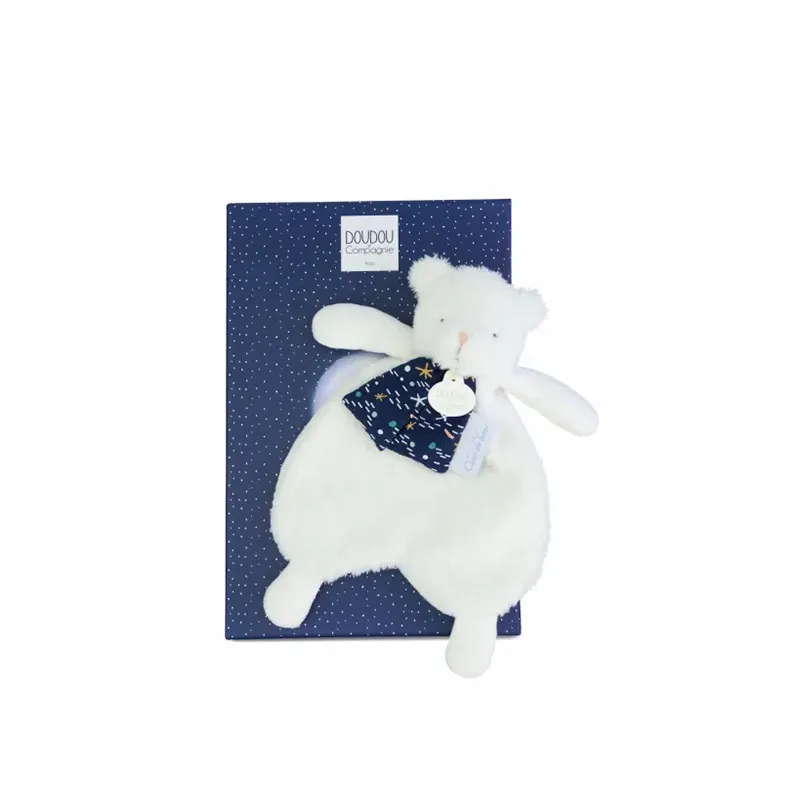 Doudou plat Ours Luminescent - 26 cm - Clair de Lune