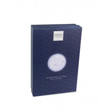 Doudou plat Ours Luminescent - 26 cm - Clair de Lune