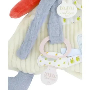 Doudou attache-sucette Renard Romarin - 19 cm