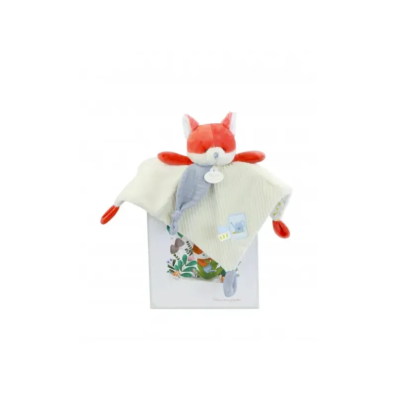 DOUDOU plat Renard Romarin - 27 cm