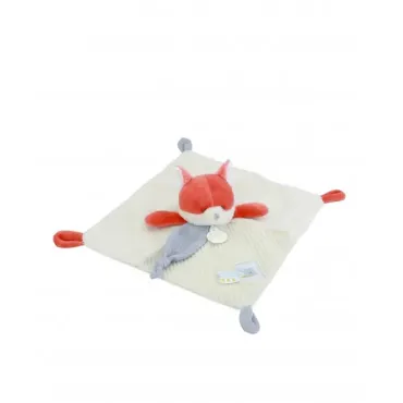 DOUDOU plat Renard Romarin - 27 cm