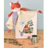 DOUDOU plat Renard Romarin - 27 cm