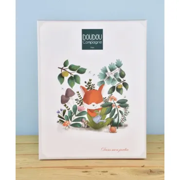 DOUDOU plat Renard Romarin - 27 cm