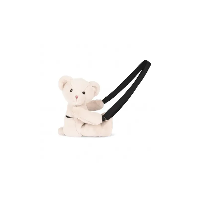 Sac bandouliere - Ours en peluche beige - 30 cm
