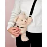 Sac bandouliere - Ours en peluche beige - 30 cm