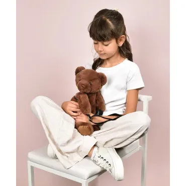 Sac bandouliere - Ours en peluche marron - 30 cm