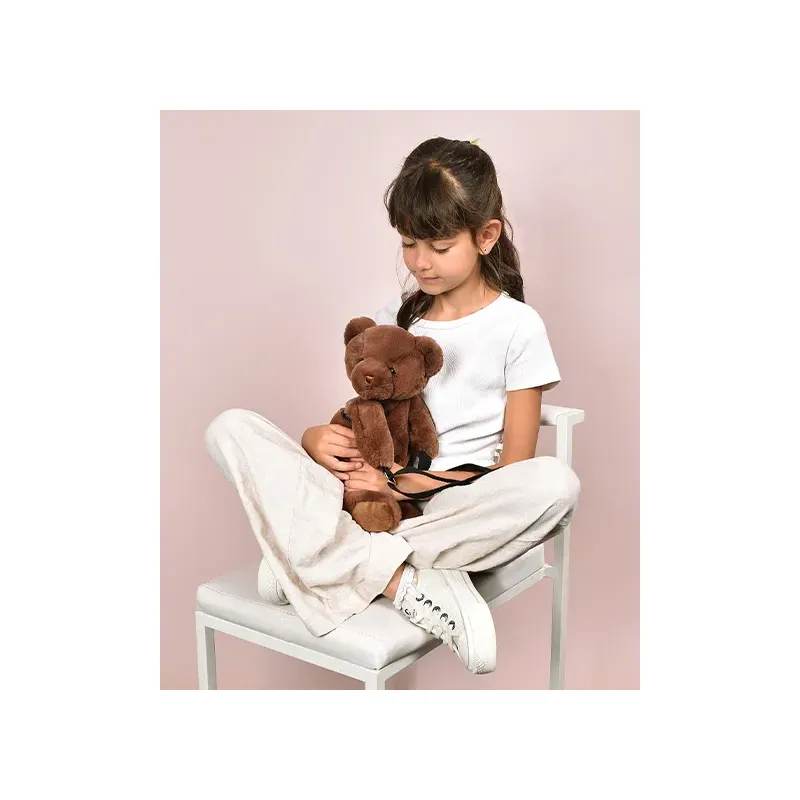 Sac bandouliere - Ours en peluche marron - 30 cm