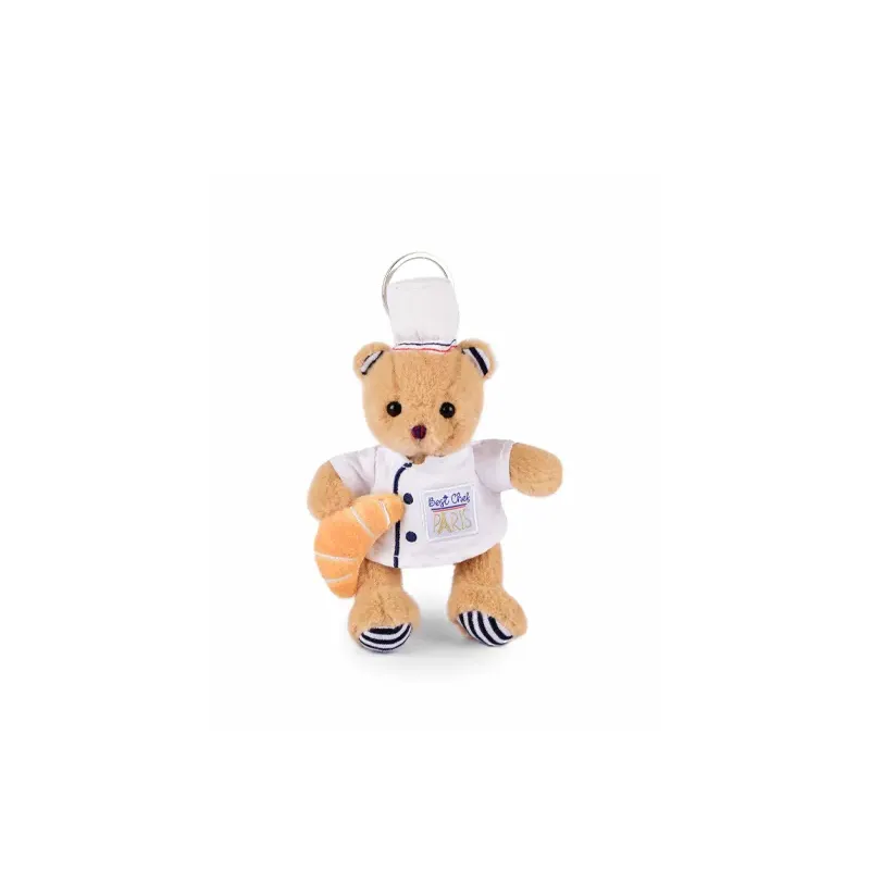 Porte clé Ours cuistot chef - 15 cm