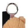 Peluche Ours beige - Porte-cle - Chef avec baguette - 15 cm