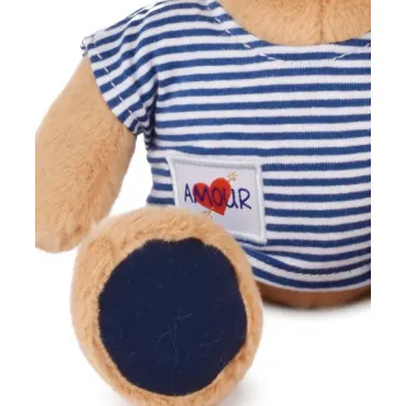 Peluche Ours avec rose - Le Romantique - 25 cm