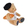 Peluche Ours beige - Chef avec baguette - 25 cm