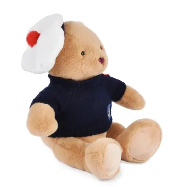 Peluche Ours Marin avec pull over - 28 cm