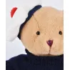 Peluche Ours Marin avec pull over - 28 cm