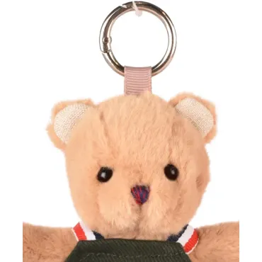 Porte cle - Peluche Ours jardinier - 15 cm