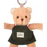 Porte cle - Peluche Ours jardinier - 15 cm