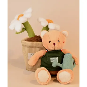 Peluche fleur - Marguerite - 25 cm
