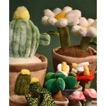 Peluche fleur - Marguerite - 25 cm
