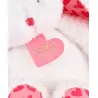 LAPIN JE T'AIME en sac cadeau - 25 cm