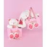 LAPIN JE T'AIME en sac cadeau - 25 cm