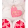 OURS JE T'AIME en sac cadeau - 25 cm
