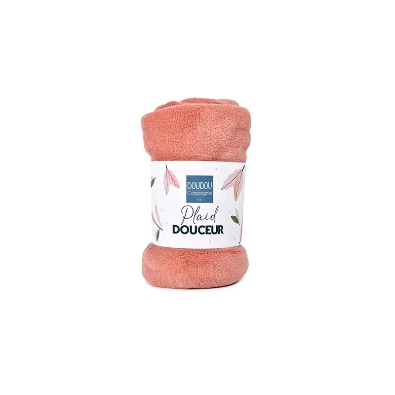 Plaid douceur 70*100cm - Terracotta