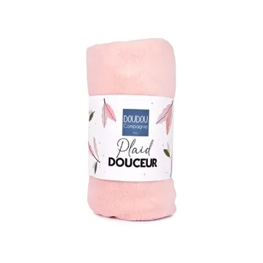 Plaid douceur 70*100cm - Rose