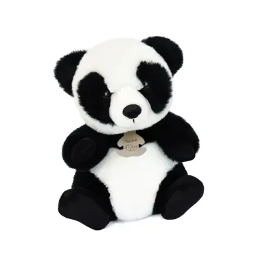 Peluche panda assis blanc...