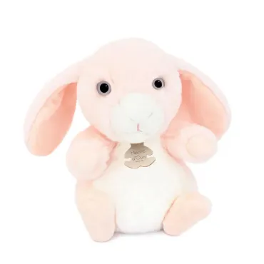 Peluche Lapin rose - 20 cm
