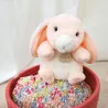 Peluche Lapin rose - 20 cm