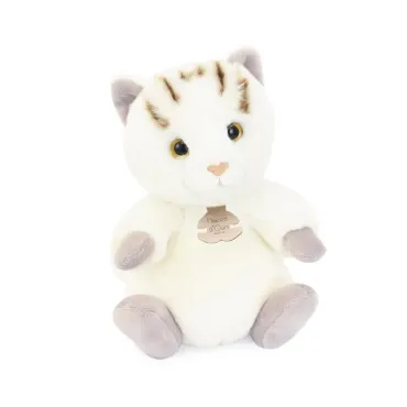 Peluche chat assis - 20 cm