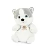 Peluche husky assis - 20 cm