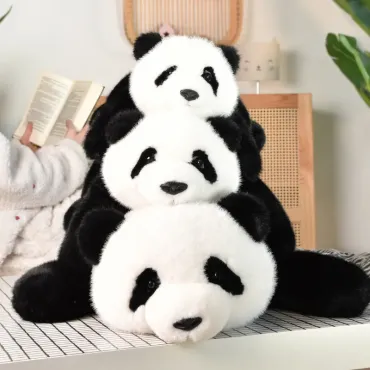 Peluche lestee Panda Bao - 42 cm