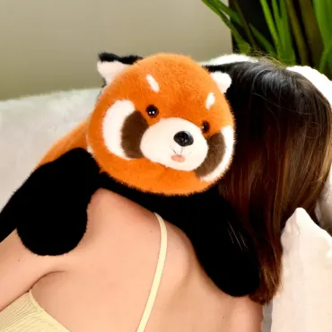 Peluche lestee panda roux -...