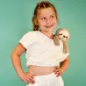 Paresseux en peluche magnétique beige - 30 cm