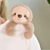 Paresseux en peluche magnétique beige - 30 cm