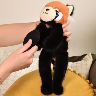 Panda roux en peluche magnétique - 30 cm