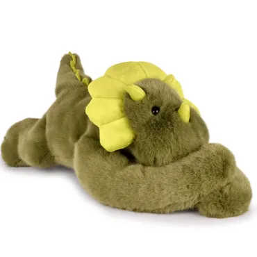 Peluche dinosaure vert lesté - 40 cm