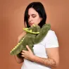 Peluche dinosaure vert lesté - 40 cm