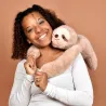 Peluche paresseux marron lesté - 40 cm - Podcoll