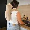 Peluche paresseux marron lesté - 40 cm - Podcoll