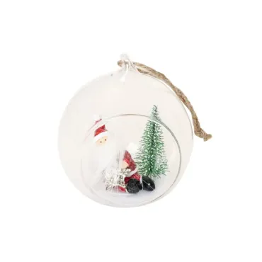 Boule de verre Père Noël -...