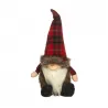 Gnome assis rouge et gris - 26x18x44cm