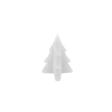 Bougie sapin blanc - 6,3x6,7x8,4cm