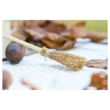 Lot de 10 mini-Balais en paille