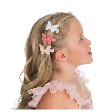 Set de 3 Barrettes Papillon...