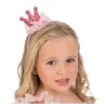 Serre-tête couronne pailletée - Rose fuchsia