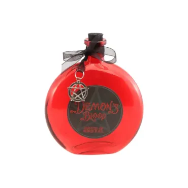 Flacon en verre rouge - 12,5cm
